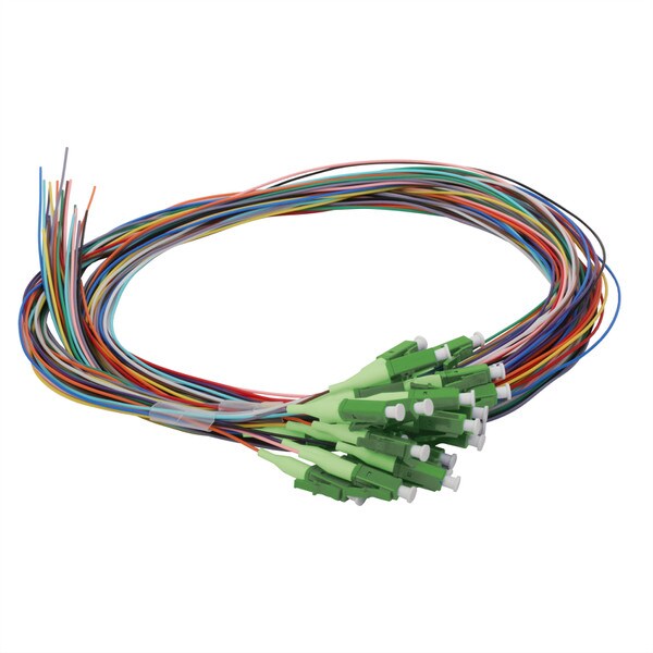 24 Fiber Pigtail, LC/APC, 900 µm, 9 µm OS2, 1m